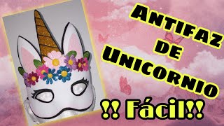 Antifaz de unicornio fácil de hacer¡¡¡¡¡ [upl. by Irita]