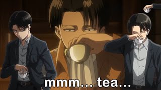 Levi drinking tea moments [upl. by Meares]