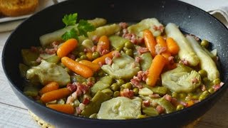 Menestra de verduras Fácil ligera y muy saludable [upl. by Annoyek475]