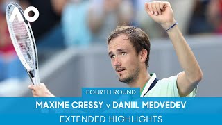 Maxime Cressy v Daniil Medvedev Extended Highlights 4R  Australian Open 2022 [upl. by Kerry]