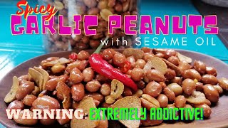 SPICY GARLIC PEANUTS Filipino Street Food [upl. by Pooi]