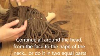 How to make waldorf doll hair the easy way step 1 [upl. by Alhan]