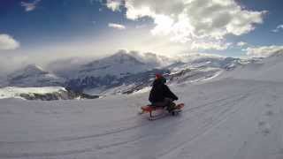 Grindelwald Schlittelbahn  Big Pintenfritz  Longest Sledding  Sledging Run in the World [upl. by Auqenet]