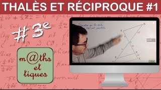 Appliquer la réciproque du théorème de Thalès  Troisième [upl. by Cos]