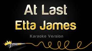 Etta James  At Last Karaoke Version [upl. by Bocyaj]