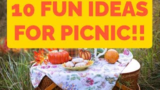 10 Fun Ideas For Picnic [upl. by Prisca]