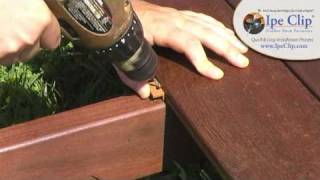 Ipe Clip® Hidden Deck Fastener Installation Instructions [upl. by Nerte715]