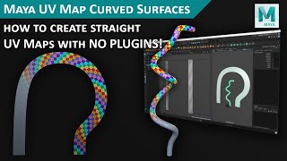 Maya UV Mapping How to Unwrap Curved Surfaces [upl. by Arhna]