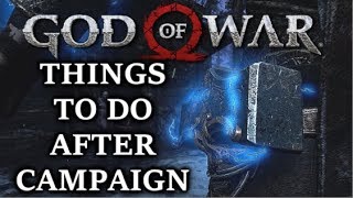 GOD OF WAR  What To Do After You Finish The Main Story Full Guide [upl. by At]