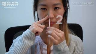 Nasal Swab Collection Procedure Video  English  NEMS [upl. by Garibull]