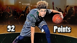 LaMelo Ball 92 Point Challenge  CRAZY HALF COURT SHOT  NBA 2k17 MyCareer  JuiceMan [upl. by Ymiaj413]