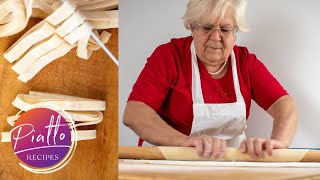 How to Make Homemade Pasta Without Machine  Italian Grandma Cooking [upl. by Janel]