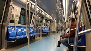 Bucharest Metro Journey with a CAF Metro between stations Berceni and Aparatorii Patriei [upl. by Haliled]