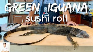 Green Godzilla Iguana Sushi  Catch Clean Cook [upl. by Katee]