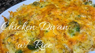 Chicken Divan w Rice  Cheesy Chicken amp Broccoli Casserole  Comfort Food Recipe [upl. by Kurt433]