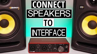 How to Connect Studio Monitors to Audio Interface [upl. by Haman]