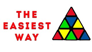 HOW TO SOLVE A PYRAMINX  The easiest and the quickest way [upl. by Atsiuqal]