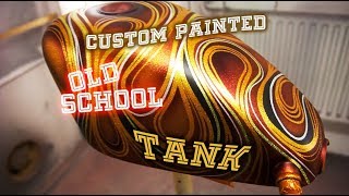 Custom painted old school tank Psychedelic flakes amp candy [upl. by Manny]