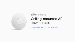 How to Install Ubiquiti UniFi Access Point CeilingMounted [upl. by Mateusz]