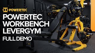 Powertec Workbench Levergym  Full Demo  FREE EXERCISE CHART DOWNLOAD [upl. by Diba]