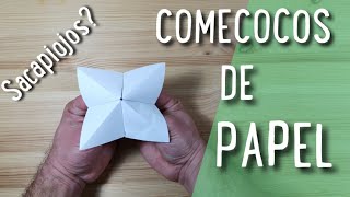 COMO HACER UN COMECOCOS SACAPIOJOS DE PAPEL [upl. by Teresina]