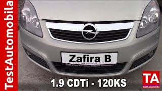 OPEL Zafira B 19CDTi 120KS Test MPV tenka [upl. by Ayela]