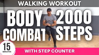 Walking Workout to Burn Fat  Body Combat  Daily Workout at home [upl. by Rodgiva]