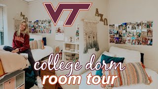 COLLEGE FRESHMAN DORM TOUR  Virginia Tech [upl. by Yenal]