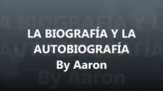 Biografía y autobiografía [upl. by Sevik]