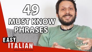 49 MustKnow Phrases for Your First Conversation in Italian  Easy Italian 76 [upl. by Anuahsal]