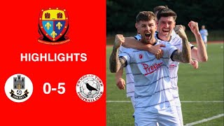 Caerleon 05 Cwmbrân Town  Gwent FA Senior cup  Quarter final highlights [upl. by Peterec]