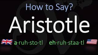 How to pronounce Aristotle CORRECTLY [upl. by Garland662]