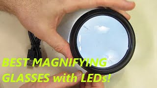 BEST Magnifying Glasses with LED Lights REVIEW [upl. by Adniuqal606]