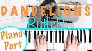 How to play DANDELIONS  Ruth B Piano Tutorial [upl. by Antone]