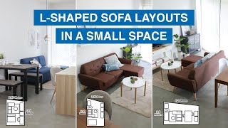 LShaped Sofa Layouts in a Small Space  MF Home TV [upl. by Ylloh]