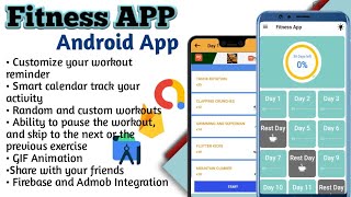 How to Create a Fitness App in Android studio [upl. by Sydalg43]