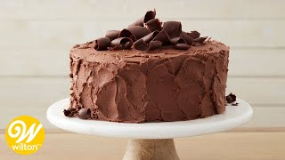 Easy Chocolate Cake Recipe for Beginners  Wilton [upl. by Keeton]