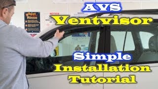 AVS Ventvisor Installation Auto Ventshade [upl. by Nomyaw]