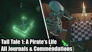 Sea of Thieves A Pirates Life  Tall Tale 1 Guide  All Journals and Commendations [upl. by Connolly68]