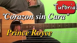 Corazon sin Cara  Prince Royce  Bachata TutorialCover Guitarra [upl. by Airbmat645]