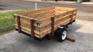 Harbor Freight Utility Trailer Build DIY utilitytrailer [upl. by Eirrac124]