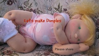 Lets make dimples on your Cloth doll [upl. by Ingham240]