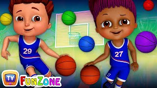 Team Spanny Vs Team FiFI in Basketball Game SINGLE  Learn Colors for Kids  ChuChu TV Funzone [upl. by Yhtomiht]