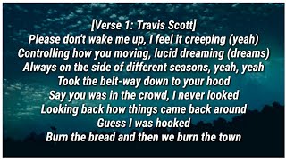 Travis Scott  WAKE UP Lyrics ft The Weeknd [upl. by Ailehc]