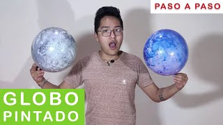 ✅ GLOBO BURBUJA PINTADO 🎈 paso a paso [upl. by Nailij]