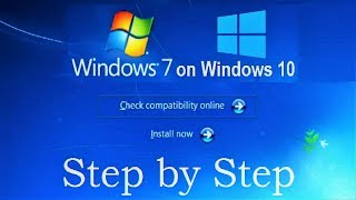 How to Install Windows 7 on Windows 10 without CD DVD and USB flash drive Complete Tutorial [upl. by Anomer]