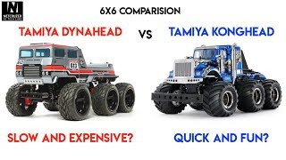 New Tamiya DynaHead 6x6 vs KongHead 6x6  Netcruzer RC [upl. by Addison402]