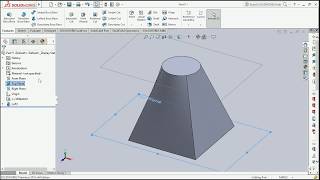 LoftSolidWorks 2016 basic tutorial for beginners [upl. by Mloclam]