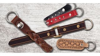 Four Creative Leather Keychain Projects [upl. by Cordier]