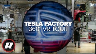 See where Tesla makes its cars 360 Degree VR Factory Tour [upl. by Crowe]